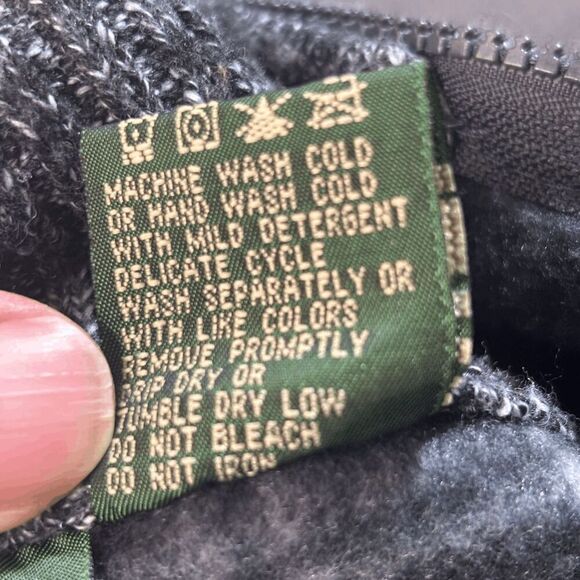 Stillwater Supply Co Sweater Mens XL Charcoal 1/4 Zip Pullover Plaid Lined EUC - Picture 5 of 6